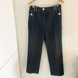 Vintage 90s Y2K Mac & Jac Women’s Denim Jeans 60s vibe Barbie Dark wash Sz 12